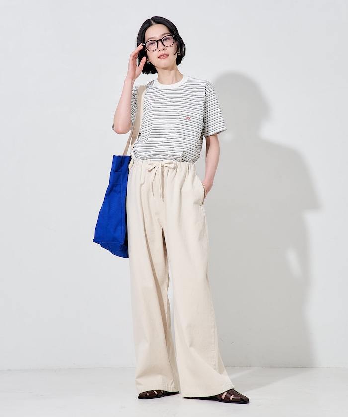 オフホワイト：ECRU×BLACK MULTI