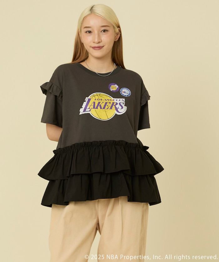 NBA プリント ドッキング チュニックTシャツ