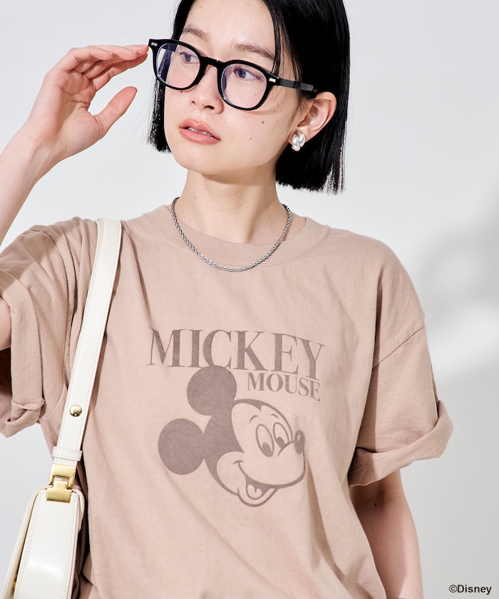 【MICKEY MOUSE】フロッキーTシャツ