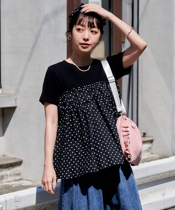 ドットビスチェ ドッキングTシャツ