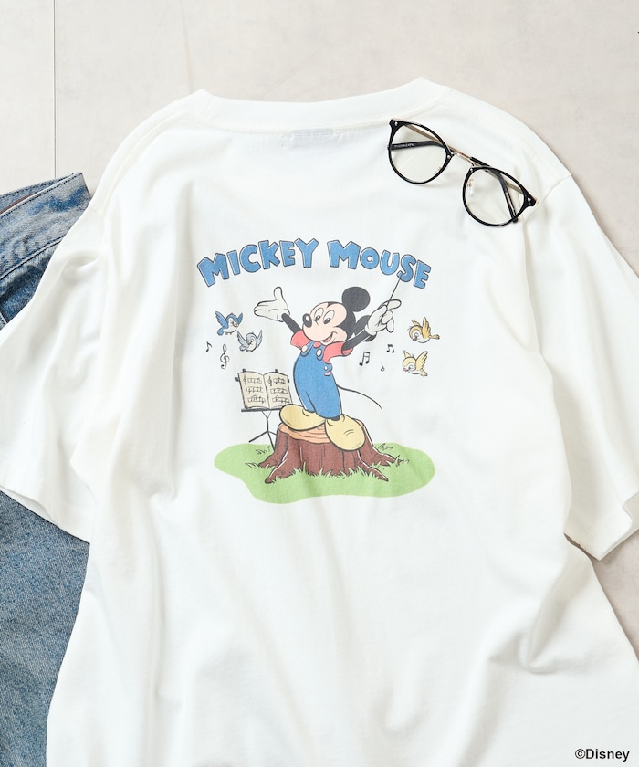FREAK'S STORE/【MICKEY MOUSE】レトロ バックプリントTシャツ
