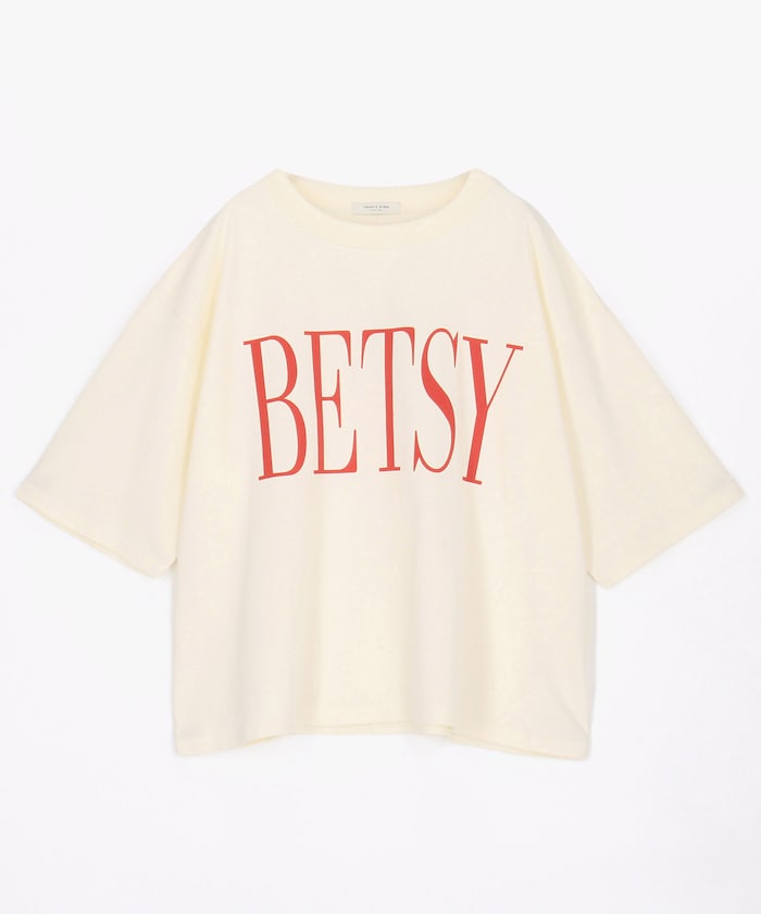 BETSY ビッグ ロゴTシャツ