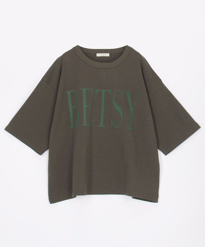 BETSY ビッグ ロゴTシャツ