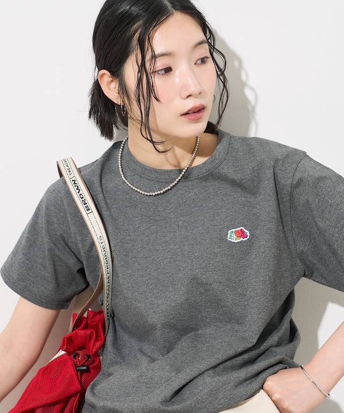 別注 ワンポイント刺繍 ラウンドヘムTシャツ