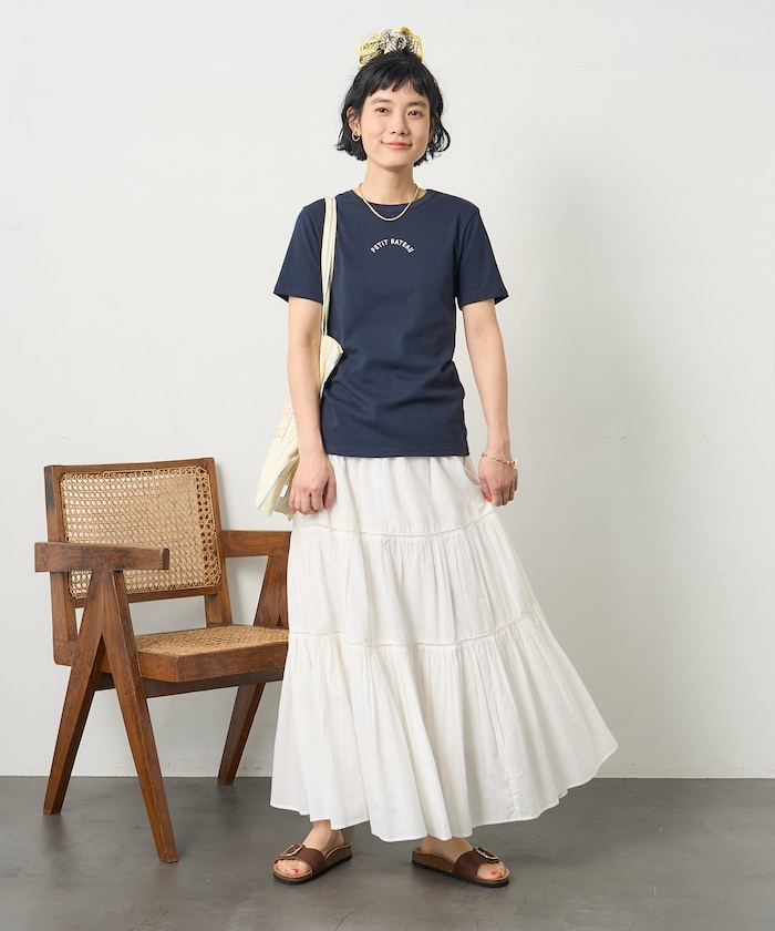 ネイビー：NAVY×ECRU