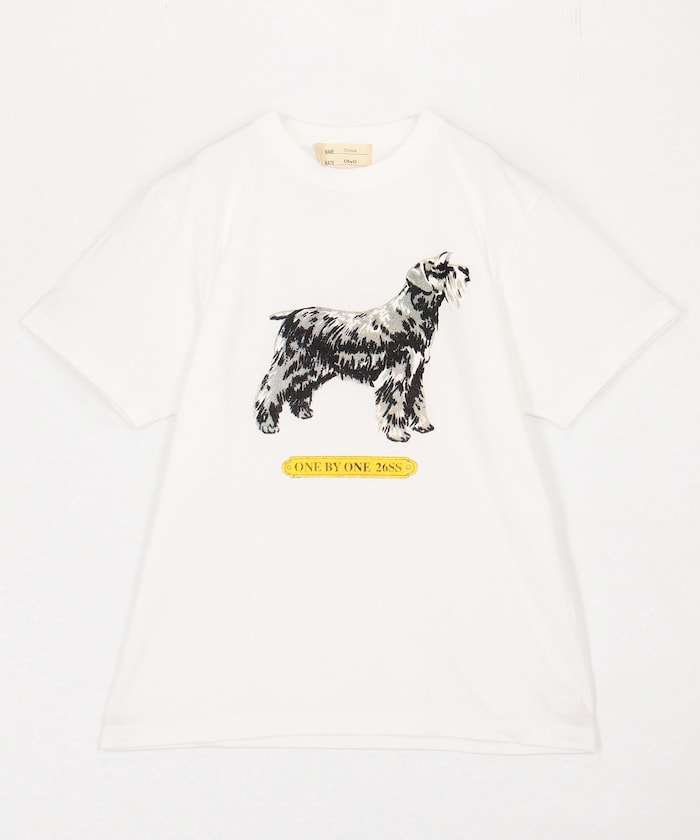 original print tee miniature schnauzer