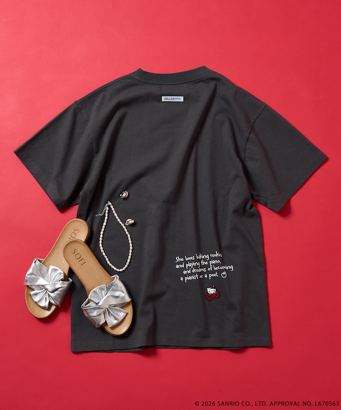 HELLO KITTY メッセージTシャツ