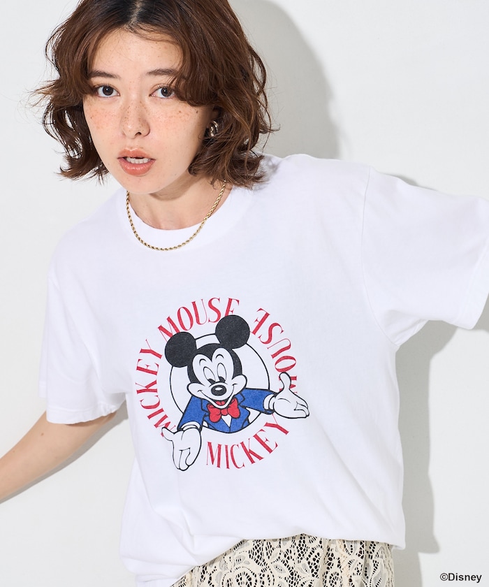 【MICKEY MOUSE】プリントTシャツ