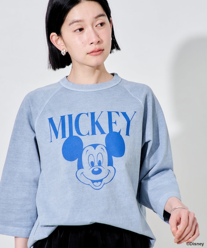 専用☆3点おまとめANDEM ×HERFEE 七分袖 ミッキー ラグランTシャツ Disney＞【ミッキー】バックプリント7分丈ラグランTシャツ