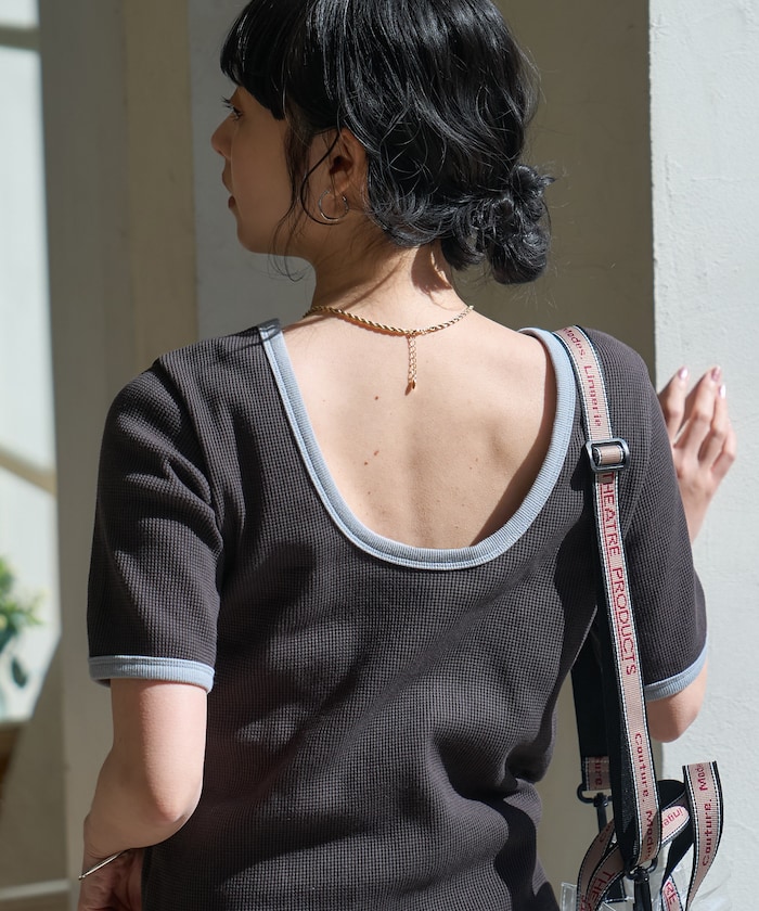 ワッフル バッグオープン Tシャツ