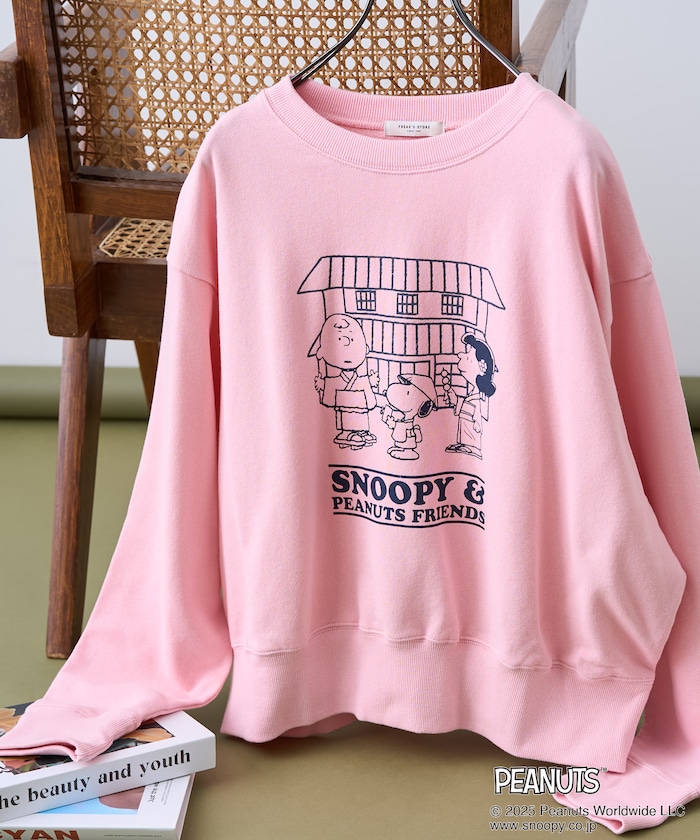 PEANUTS Travel with Friends スウェット