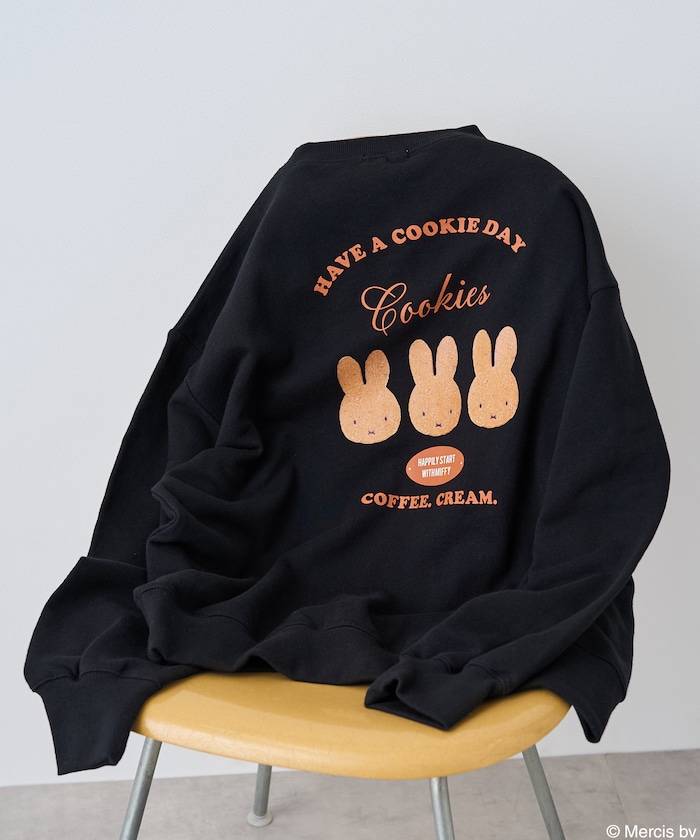 miffy cookie柄　プリント スウェット