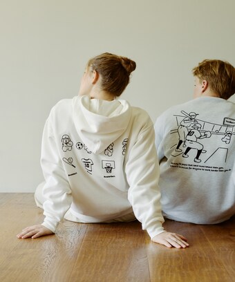 H&O サメ 無軌道 パーカ プルオーバー HOODIE XL