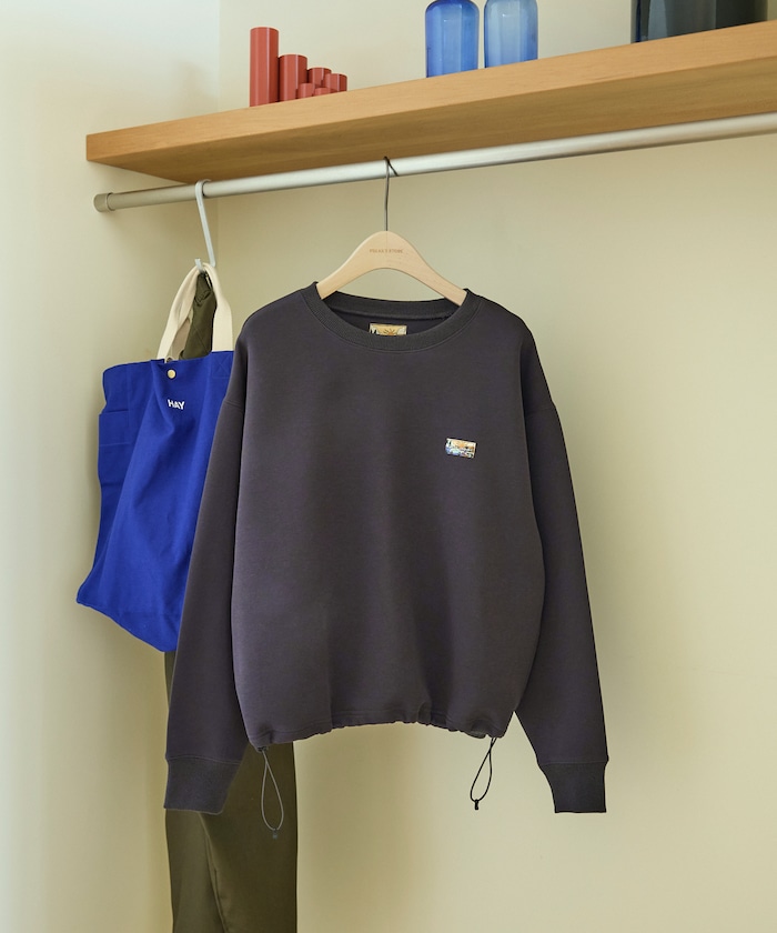 ダンボールスウェット  スピンドルプルオーバー