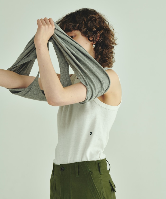 別注 ロゴ刺繍タンクトップ