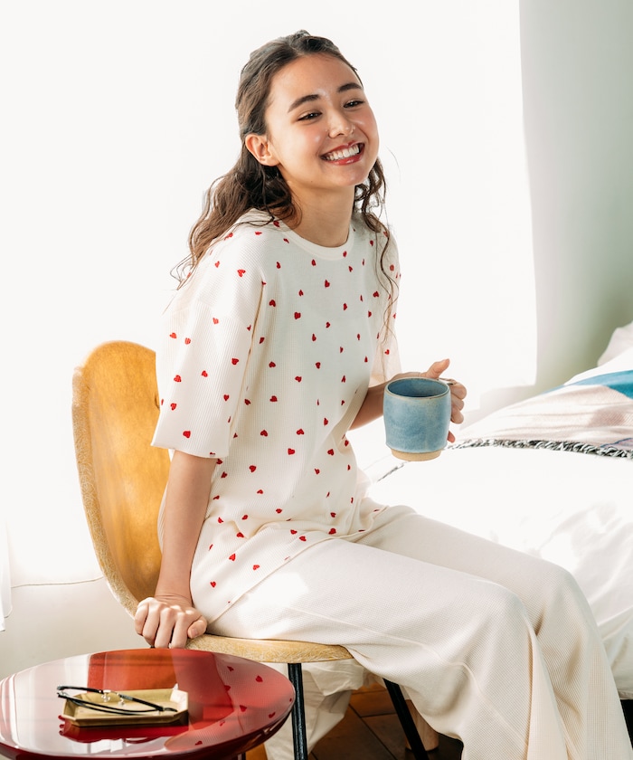 別注 ハートTシャツ 無地パンツルームセット