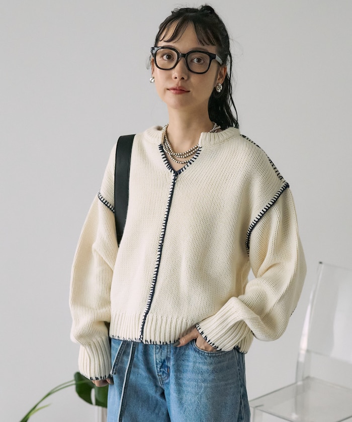 CUTTER & BUCK ニット L ピンク スウェット デサント