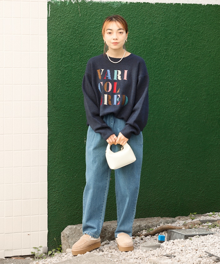 FREAK'S STORE/カラフル刺繍ロゴニット｜Daytona Park(FREAK'S STORE