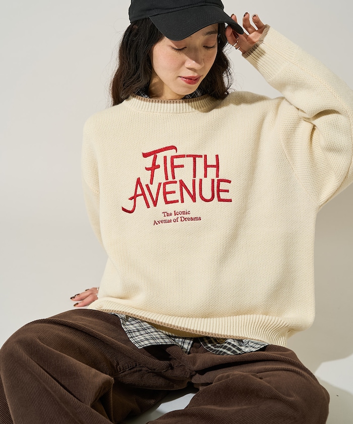 配色ロゴ刺繍ニット 限定展開