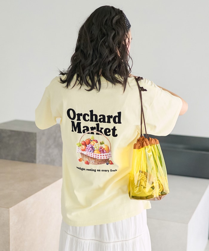 【3月5日12:00~販売開始】別注 バスケットプリント ビッグシルエットTシャツ