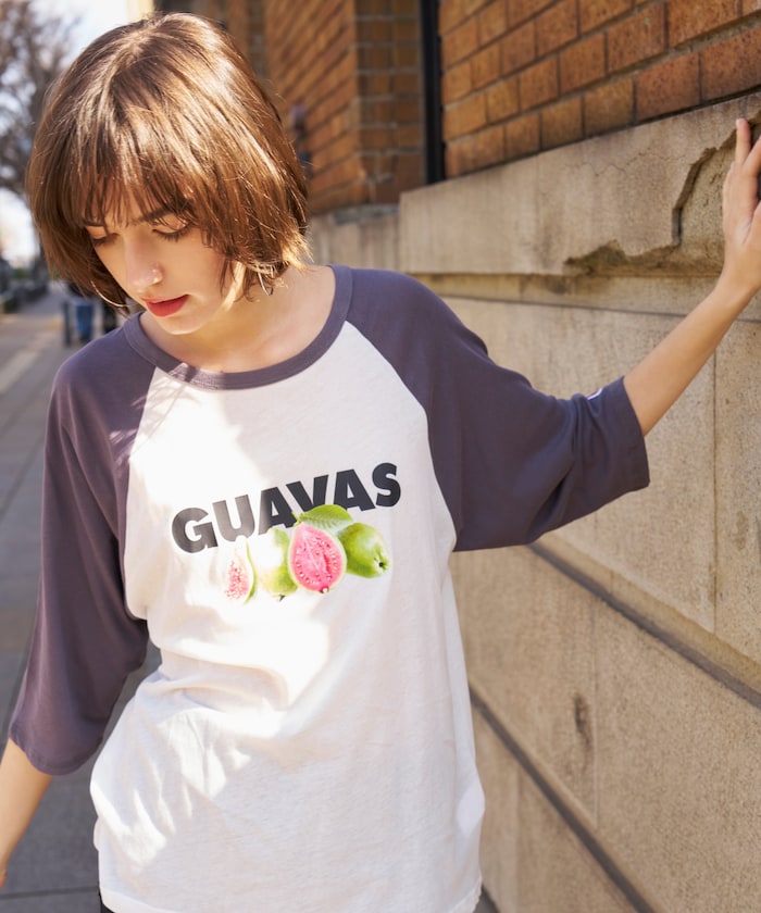 【3月5日12:00～販売開始】別注 シアー ラグランプリントTシャツ