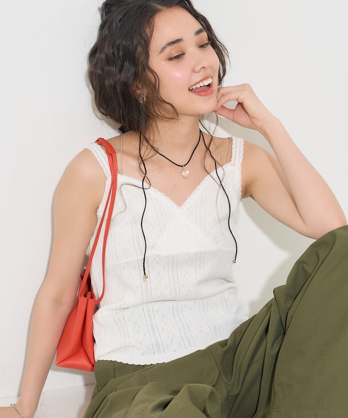 アイレットニットキャミ