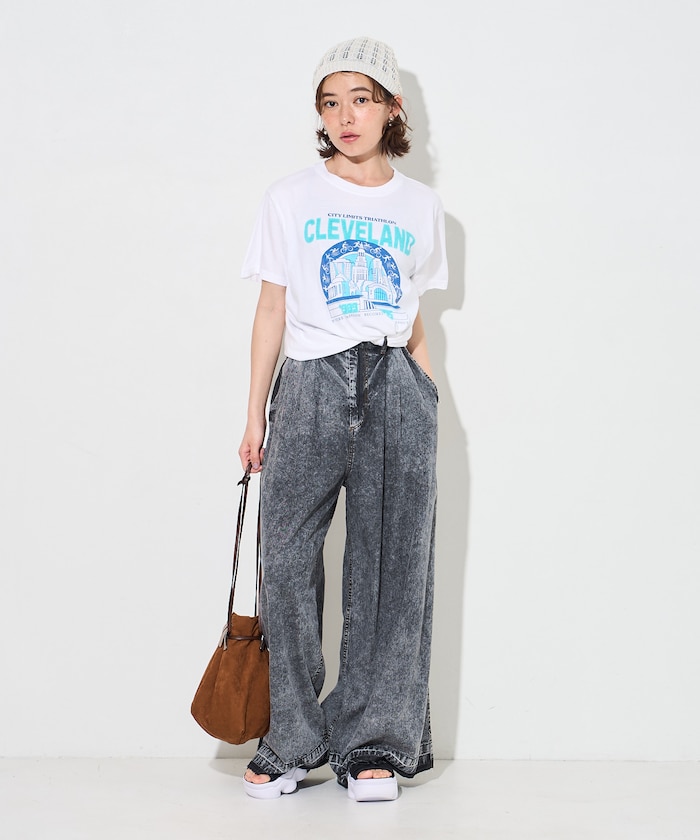 チャコールグレー：BLKDENIM