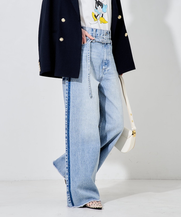 バギーデニムパンツ