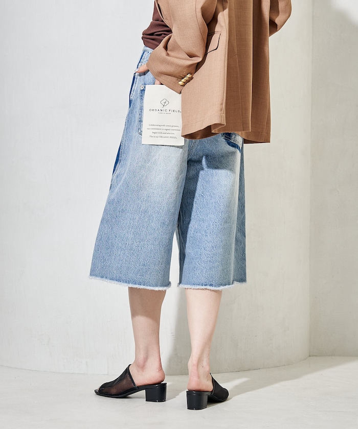 ハーフ デニムパンツ