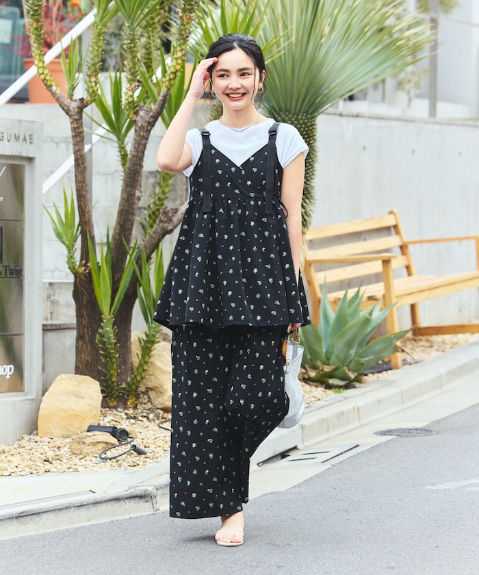 その他/柄１：BLK花柄