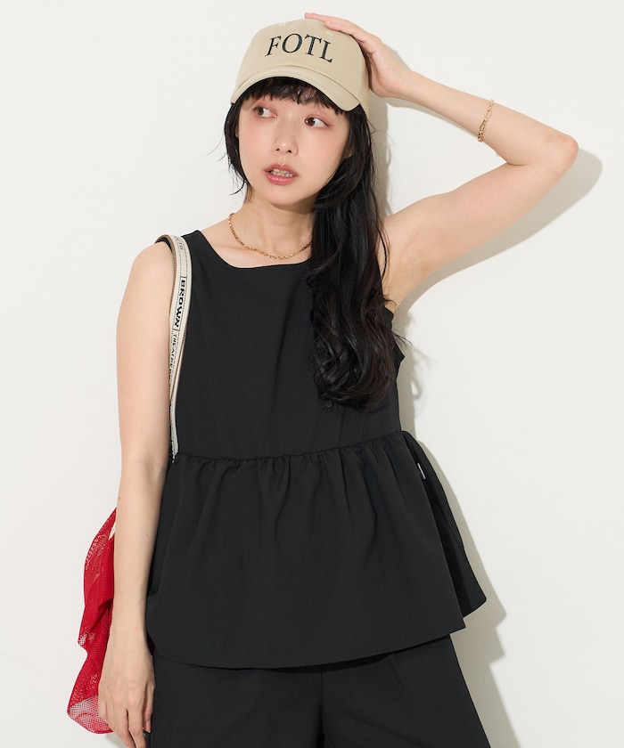 別注 ペプラム ドッキング サロペット