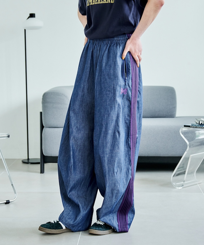 Needles/別注 H.D. Track Pant - 6oz Denim｜Daytona Park(FREAK'S