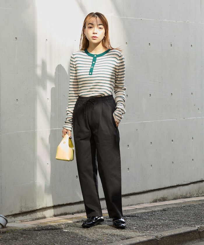 RE. シェフパンツ FUNALIVE（ファンアライブ） パンツ Relation リネン混シェフパンツ