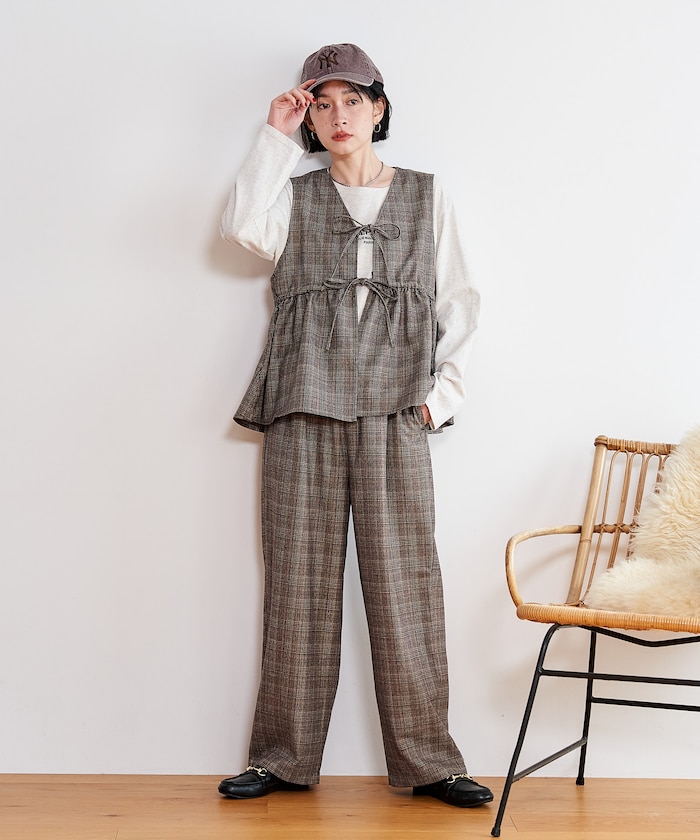 FREAK'S STOREの【セットアイテム】ペプラム ビスチェ パンツ セットアップ