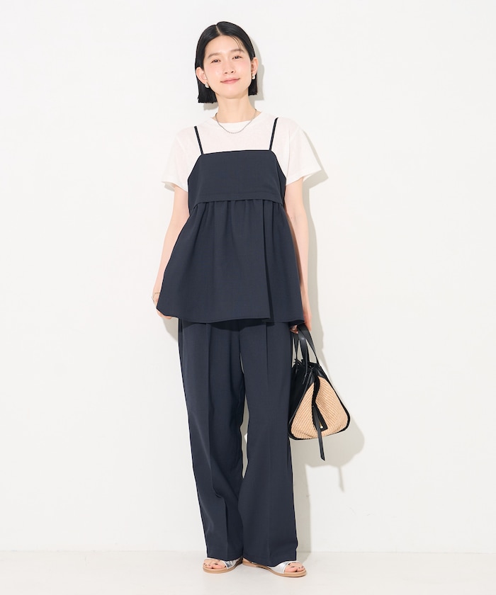 FREAK'S STORE/接触冷感/UV LINEN TOUCH ビスチェ パンツ セットアップ