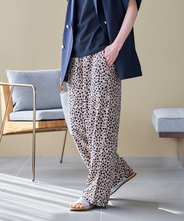 ＜低身長サイズあり＞リネンレーヨン イージーパンツ/コットンイージーパンツ