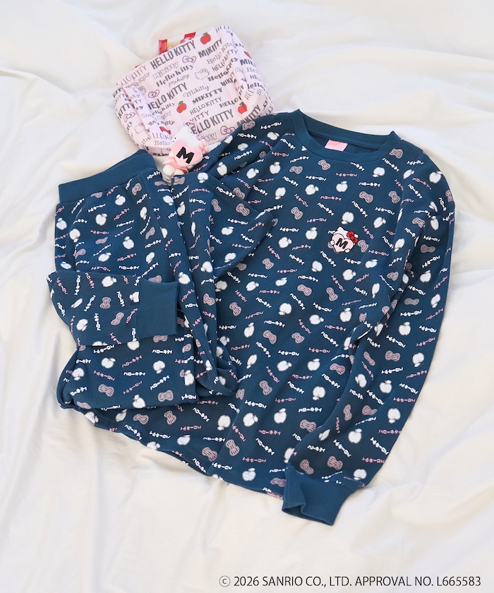 【3月19日12:00～販売開始】”HELLO KITTY" 総柄プリント ルームウェア
