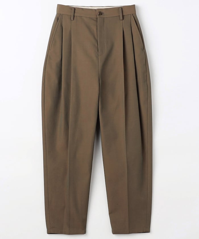 WOOL TWILL 2TUCK SLACKS