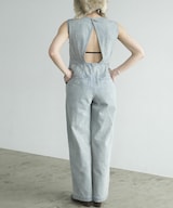 CLANE/BACK OPEN DENIM ALL IN ONE｜Daytona Park(FREAK