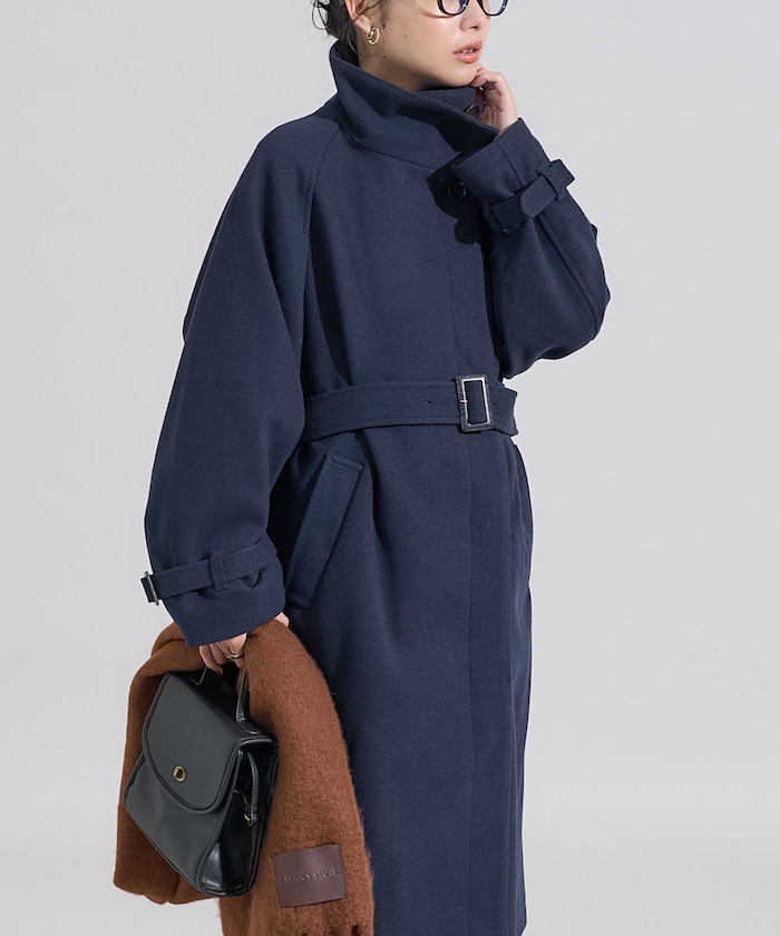 FREAK'S STORE/ウーリー ハイネックロングコート｜Daytona Park