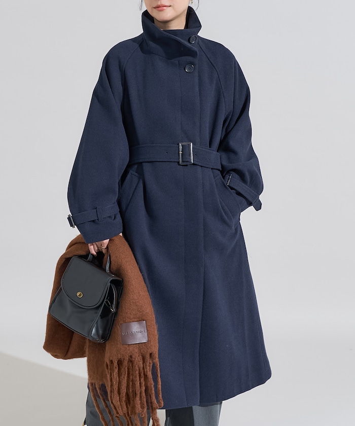 FREAK'S STORE/ウーリー ハイネックロングコート｜Daytona Park