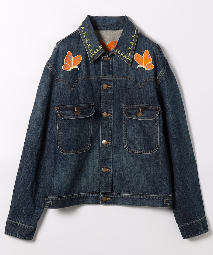 Papillon Emblem. Jean Jacket-12ozDenim