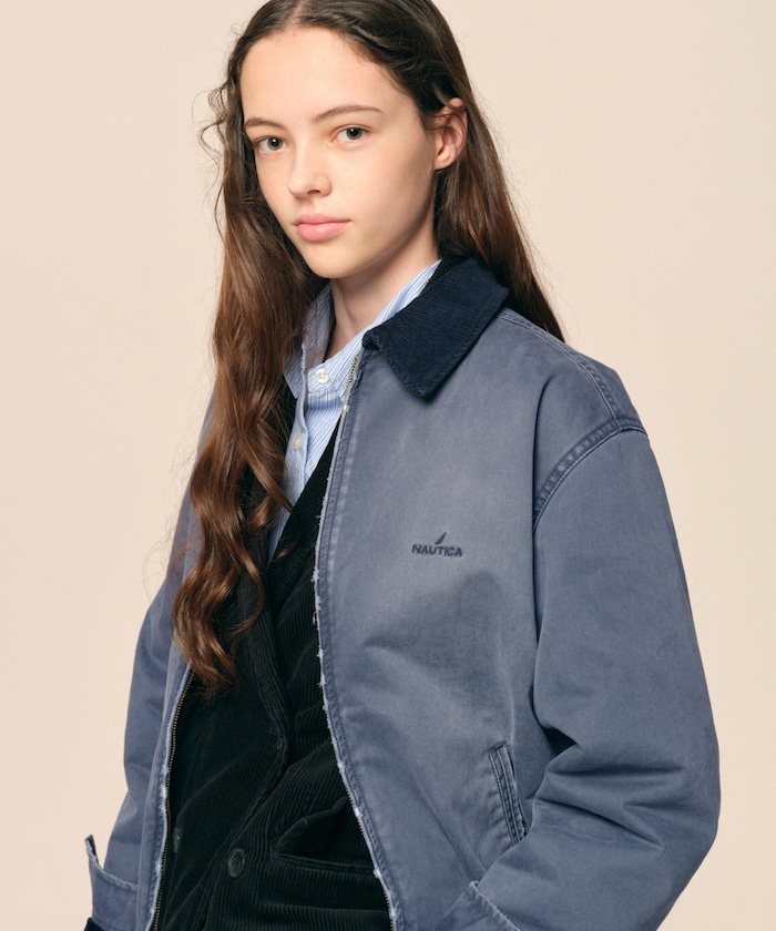 Women's 中綿 クラッシュド チノジップブルゾン