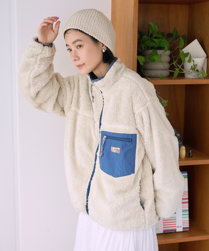 share spirit ボアジャケット ボアフリースジャケット BOA FLEECE JACKET BLACK SY32 by SWEET YEARS