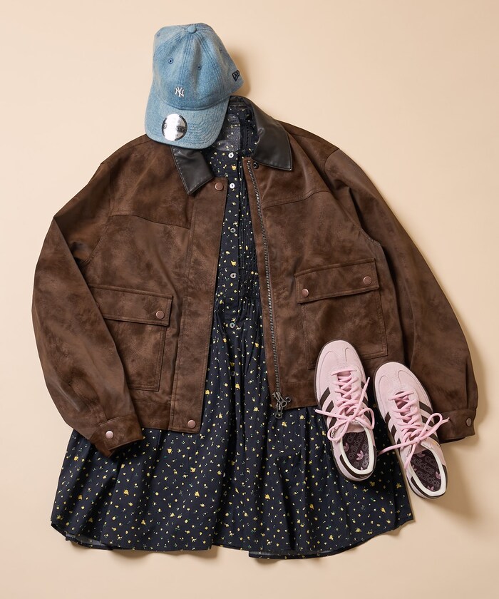 FREAK'S STOREのレザレット 2WAY ショートブルゾン/フェイクレザーブルゾン/ノーカラー