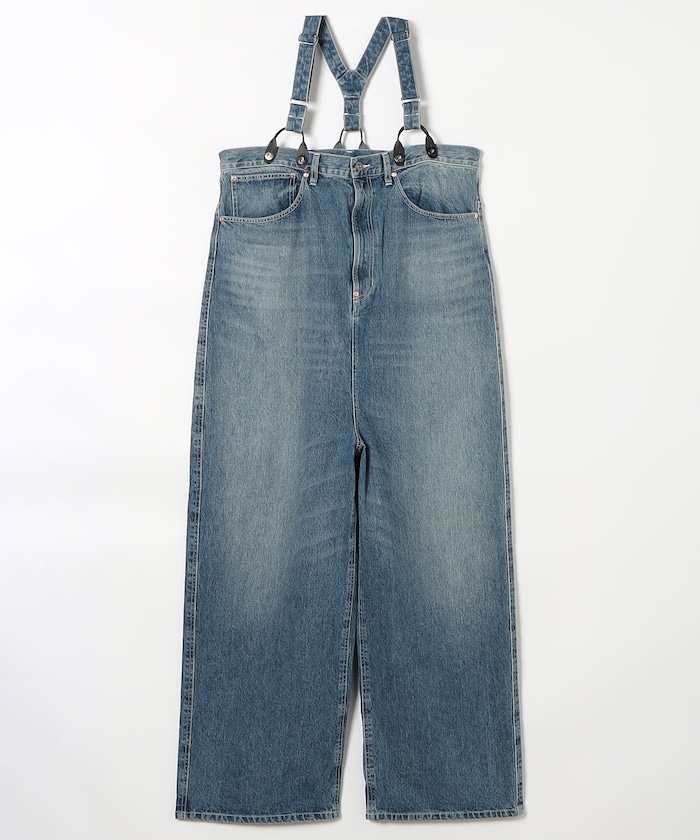 5Pockets Suspender Pants - Denim