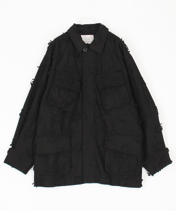 3D embroidery military shirt