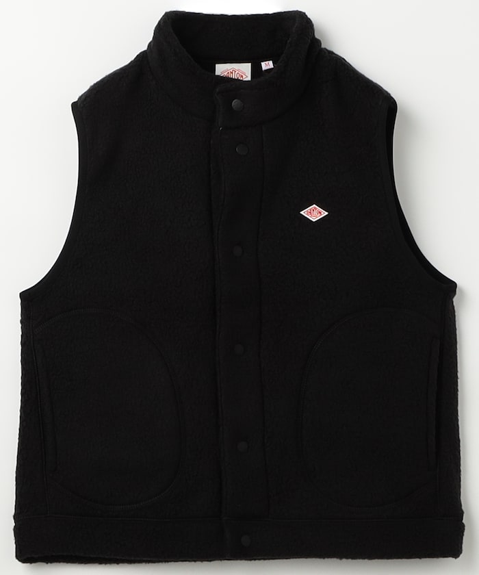 yDANTONz WOMEN'S DOUBLE FACE BOA STAND COLLAR VEST female