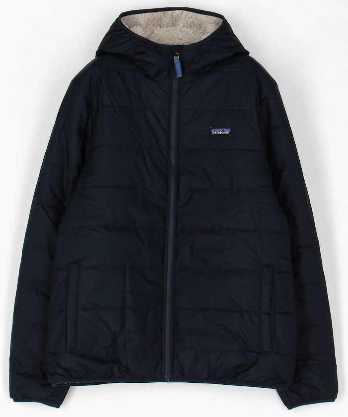 パタゴニア　ネイビー　ＸＸＬ　リバーシブル　レディ　フレディ　フーディ　170 patagonia＞キッズ リバーシブルレディフレディフーディー