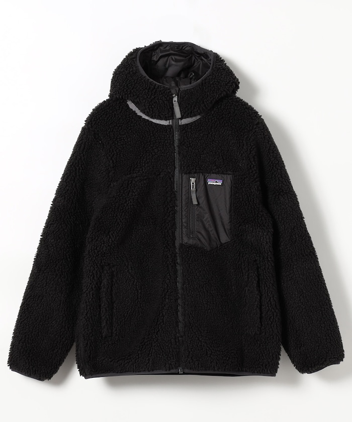 patagoniaリバーシブルジャケッ卜 ボア XXL 黒 ブラック Patagonia/Kids Reversible Ready Freddy Hoody｜Daytona Park(FREAK'S